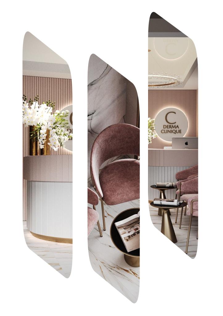 Recepția și sala de așteptare CDerma Clinique, Constanța